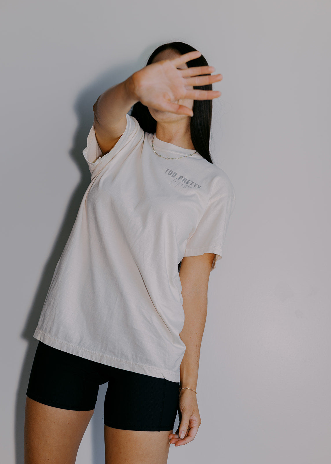 Too Pretty To Poison Tee (Espresso & Ivory)