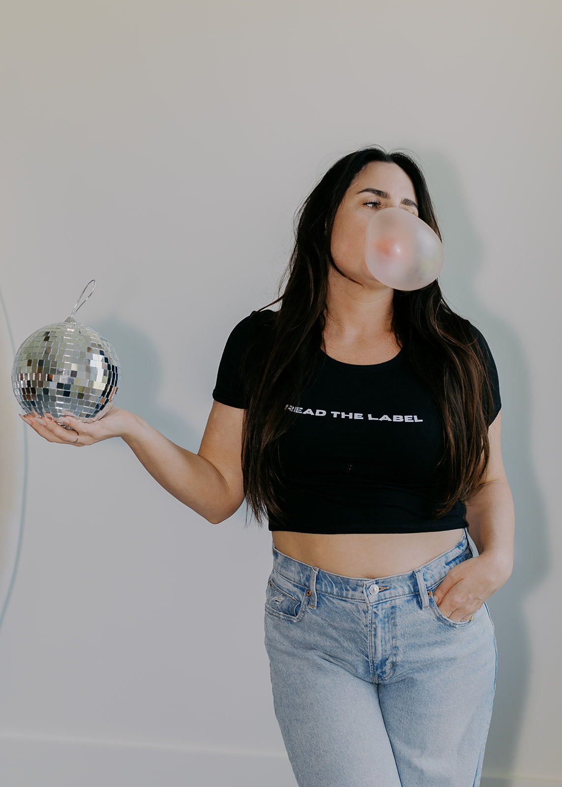 Read The Label Crop Top