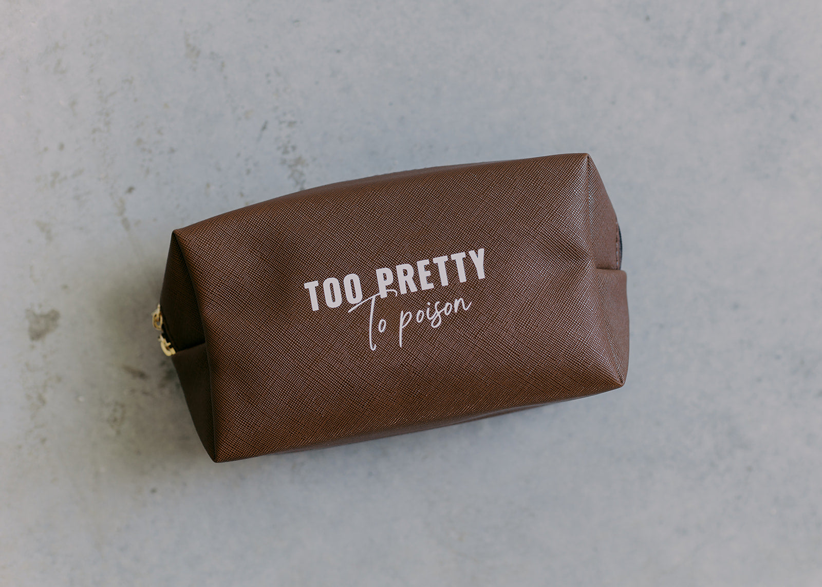 Too Pretty To Poison Makeup Bag