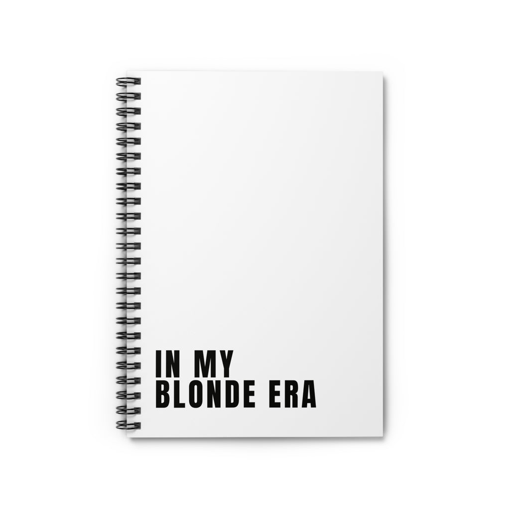 Blonde Era Spiral Notebook