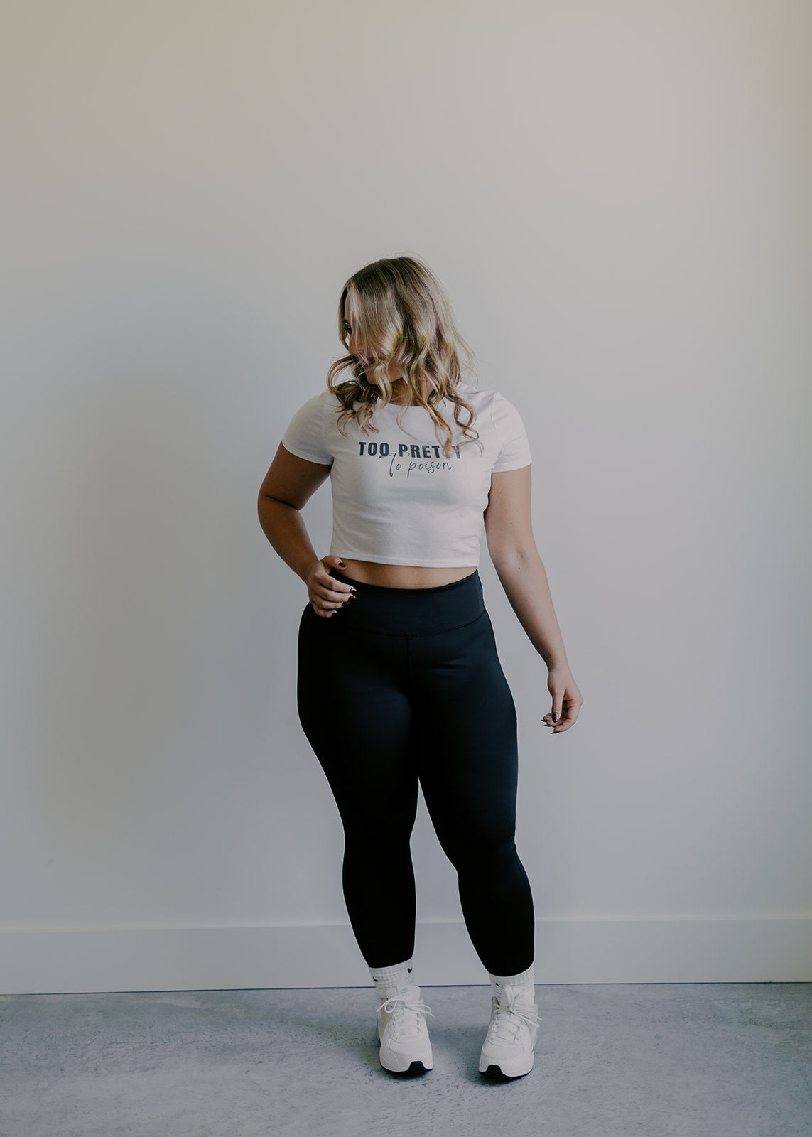 Women’s Too Pretty To Poison Crop Tee